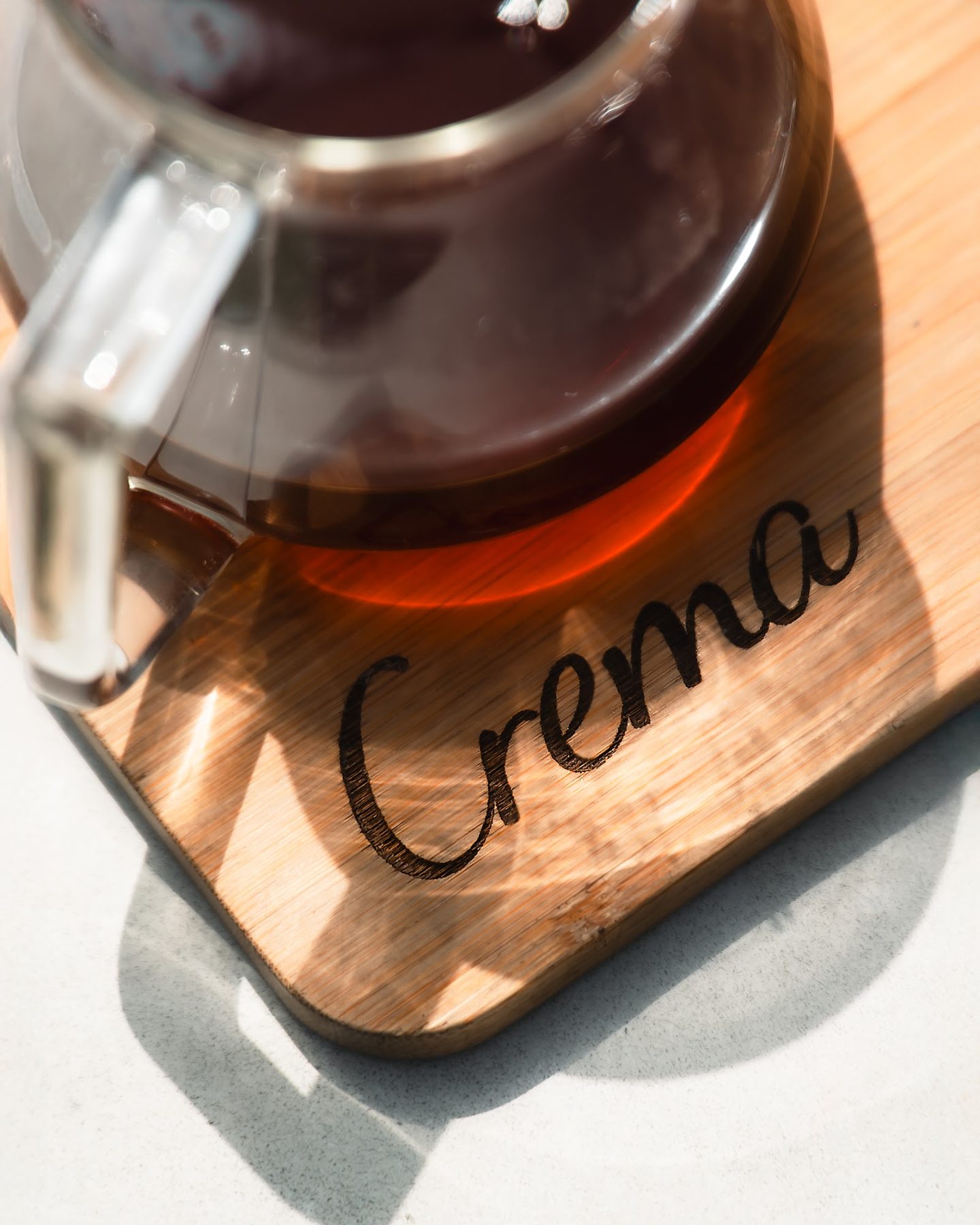 Pour-over on a Crema board